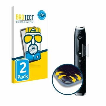 Front side of a product packaging with the brand logo BROTECT. Next to it is the device Oral-B iO 10 shown with the correspond