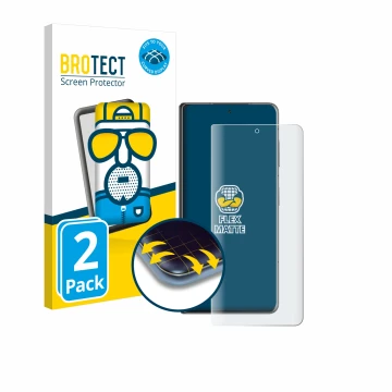 Front side of a product packaging with the brand logo BROTECT. Next to it is the device Honor Magic V3 shown with the correspo