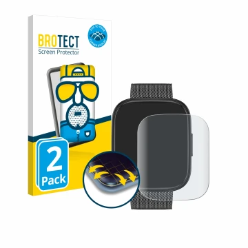 Front side of a product packaging with the brand logo BROTECT. Next to it is the device Levowatch Doitx 3 shown with the corre