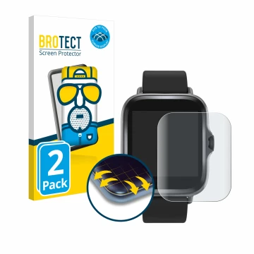 Front side of a product packaging with the brand logo BROTECT. Next to it is the device Denver SWC-156 shown with the correspo
