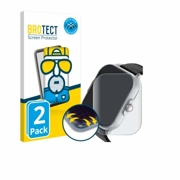 Front side of a product packaging with the brand logo BROTECT. Next to it is the device YYKY E02 2.01