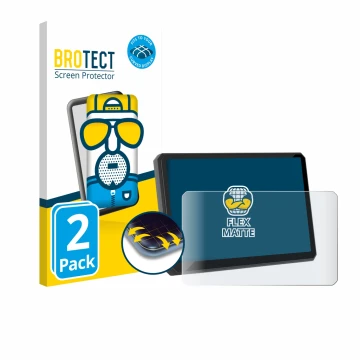 Front side of a product packaging with the brand logo BROTECT. Next to it is the device Carpuride W702BS 7
