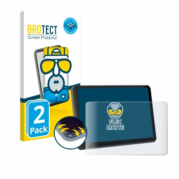 Front side of a product packaging with the brand logo BROTECT. Next to it is the device Carpuride W502BS 5