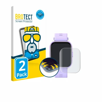 Front side of a product packaging with the brand logo BROTECT. Next to it is the device meoonley W99 1.5