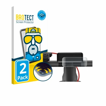 Front side of a product packaging with the brand logo BROTECT. Next to it is the device Navee V50i Pro shown with the correspo