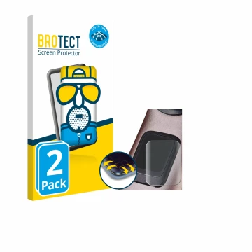 Front side of a product packaging with the brand logo BROTECT. Next to it is the device Specialized Turbo Levo 4 shown with th