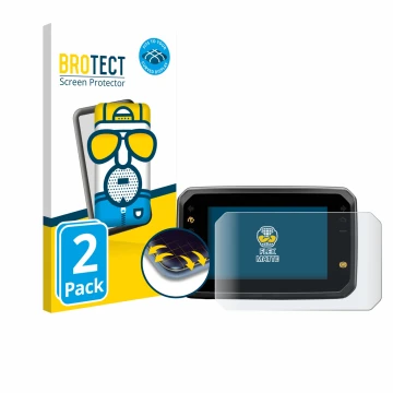 Front side of a product packaging with the brand logo BROTECT. Next to it is the device Honda Hornet CB1000 SP 2025 shown with
