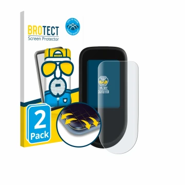 Front side of a product packaging with the brand logo BROTECT. Next to it is the device Segway Ninebot F3 D shown with the cor