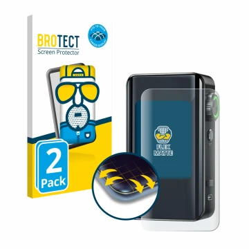 Front side of a product packaging with the brand logo BROTECT. Next to it is the device Lost Vape Centaurus Bt200 shown with t