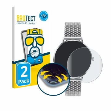 Front side of a product packaging with the brand logo BROTECT. Next to it is the device Pireware Amory 5 Mini shown with the c