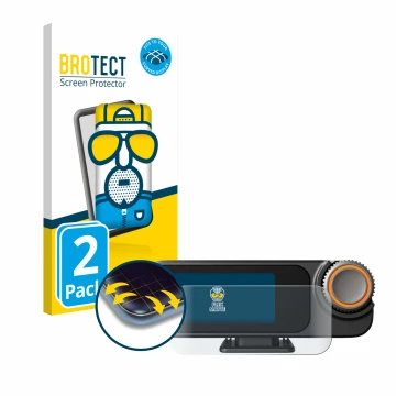 Front side of a product packaging with the brand logo BROTECT. Next to it is the device DJI Mic 3 (Receiver) shown with the co