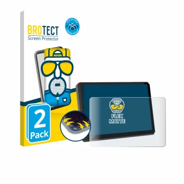 Front side of a product packaging with the brand logo BROTECT. Next to it is the device Carpuride W502BS Pro 5