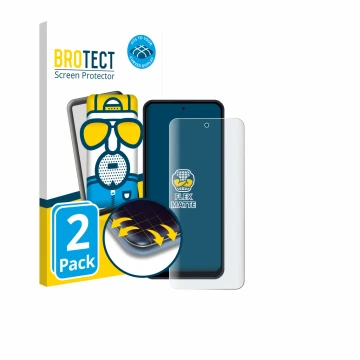 Front side of a product packaging with the brand logo BROTECT. Next to it is the device Acer Acerone Liquid S262F5 shown with 