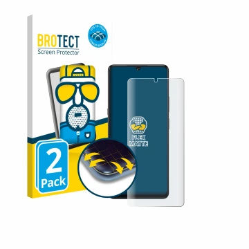 Front side of a product packaging with the brand logo BROTECT. Next to it is the device Cubot X100 shown with the correspondin