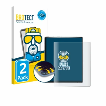 Front side of a product packaging with the brand logo BROTECT. Next to it is the device Ikko MindOne Pro shown with the corres