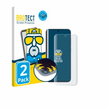 Front side of a product packaging with the brand logo BROTECT. Next to it is the device Vivo X300 Pro shown with the correspon
