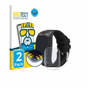 Front side of a product packaging with the brand logo BROTECT. Next to it is the device One Button Phone Model 2024 shown with
