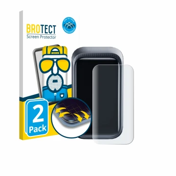 Front side of a product packaging with the brand logo BROTECT. Next to it is the device Anker A2687 160W shown with the corres