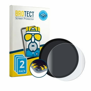 Front side of a product packaging with the brand logo BROTECT. Next to it is the device Triumph Scrambler 900 2026 shown with 