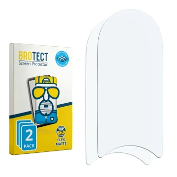 Front side of a product packaging with the brand logo BROTECT. Next to it is the corresponding screen protector.