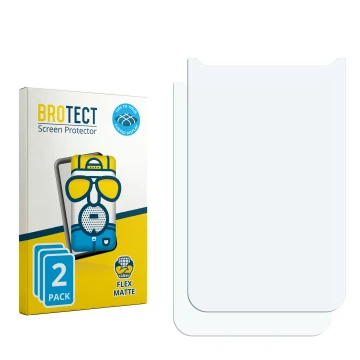 Front side of a product packaging with the brand logo BROTECT. Next to it is the corresponding screen protector.