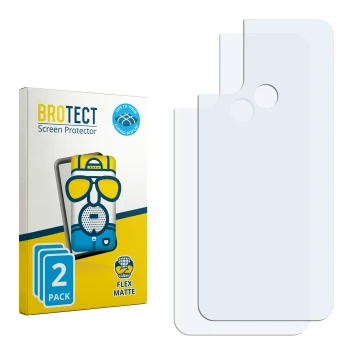 Front side of a product packaging with the brand logo BROTECT. Next to it is the corresponding screen protector.