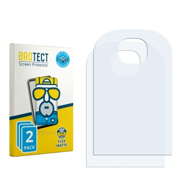 Front side of a product packaging with the brand logo BROTECT. Next to it is the corresponding screen protector.