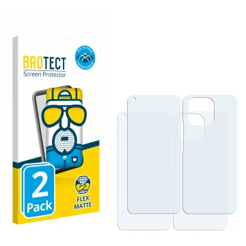 Front side of a product packaging with the brand logo BROTECT. Next to it is the corresponding screen protector.
