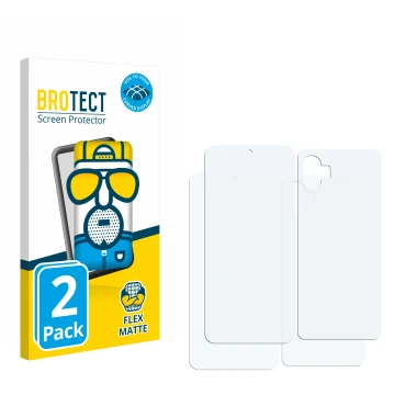 Front side of a product packaging with the brand logo BROTECT. Next to it is the corresponding screen protector.