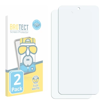 Front side of a product packaging with the brand logo BROTECT. Next to it is the corresponding screen protector.
