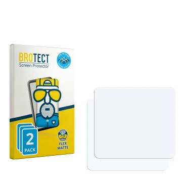 Front side of a product packaging with the brand logo BROTECT. Next to it is the corresponding screen protector.