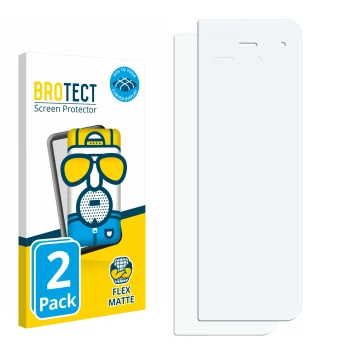 Front side of a product packaging with the brand logo BROTECT. Next to it is the corresponding screen protector.