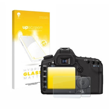 Front side of a product packaging with the brand logo upscreen. Next to it is the device Canon EOS 5D Mark II shown with the c