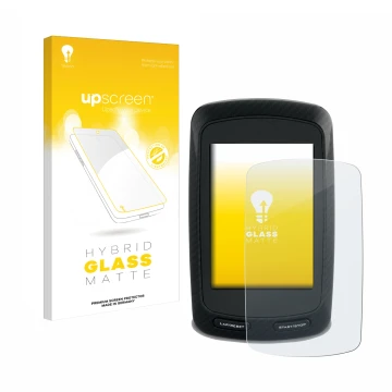 Front side of a product packaging with the brand logo upscreen. Next to it is the device Garmin Edge 800 shown with the corres