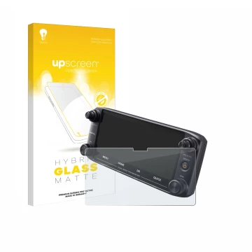 Front side of a product packaging with the brand logo upscreen. Next to it is the device Icom ID-5100 shown with the correspon