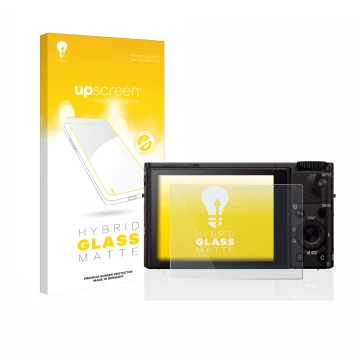 Front side of a product packaging with the brand logo upscreen. Next to it is the device Sony Cyber-Shot DSC-RX100 III shown w