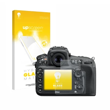 Front side of a product packaging with the brand logo upscreen. Next to it is the device Nikon D810 shown with the correspondi