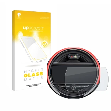 Front side of a product packaging with the brand logo upscreen. Next to it is the device Mini Cooper R56 (6.5