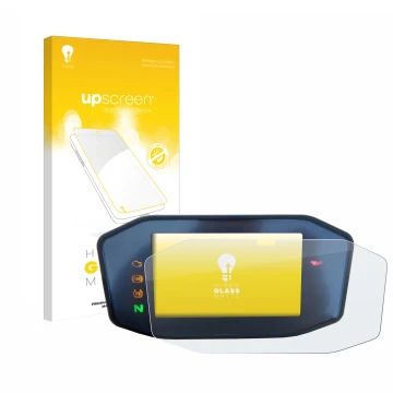 Front side of a product packaging with the brand logo upscreen. Next to it is the device KTM 690 Duke 2016 shown with the corr