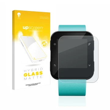 Front side of a product packaging with the brand logo upscreen. Next to it is the device Garmin Forerunner 35 shown with the c