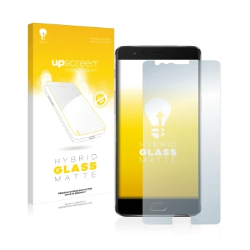 Front side of a product packaging with the brand logo upscreen. Next to it is the device OnePlus 3T shown with the correspondi