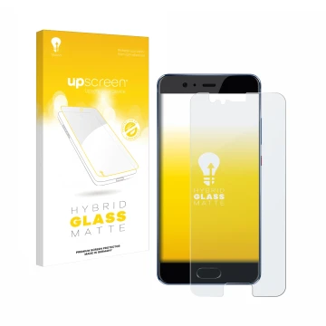 Front side of a product packaging with the brand logo upscreen. Next to it is the device Huawei P10 shown with the correspondi