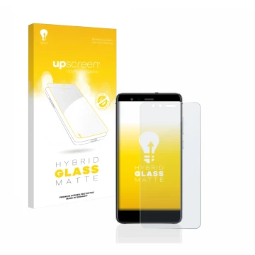 Front side of a product packaging with the brand logo upscreen. Next to it is the device Huawei P10 Lite shown with the corres