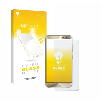 Front side of a product packaging with the brand logo upscreen. Next to it is the device ASUS ZenFone 3 ZE552KL shown with the