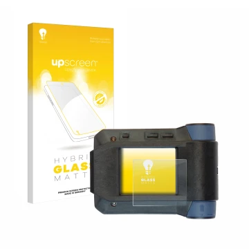 Front side of a product packaging with the brand logo upscreen. Next to it is the device Swissphone s.Quad X15 shown with the 