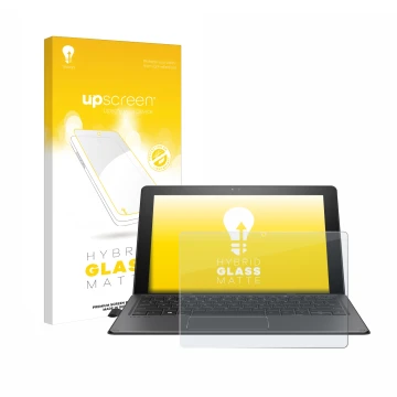 Front side of a product packaging with the brand logo upscreen. Next to it is the device HP Pro x2 612 G2 shown with the corre