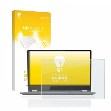 Front side of a product packaging with the brand logo upscreen. Next to it is the device Lenovo Yoga 530 shown with the corres