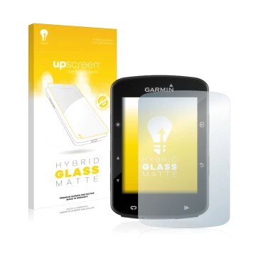 Front side of a product packaging with the brand logo upscreen. Next to it is the device Garmin Edge 520 Plus shown with the c