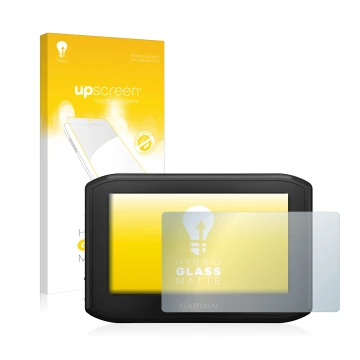 Front side of a product packaging with the brand logo upscreen. Next to it is the device Garmin zumo 396 LMT-S shown with the 