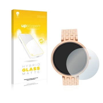 Front side of a product packaging with the brand logo upscreen. Next to it is the device Xlyne X-Watch Siona XW Fit shown with